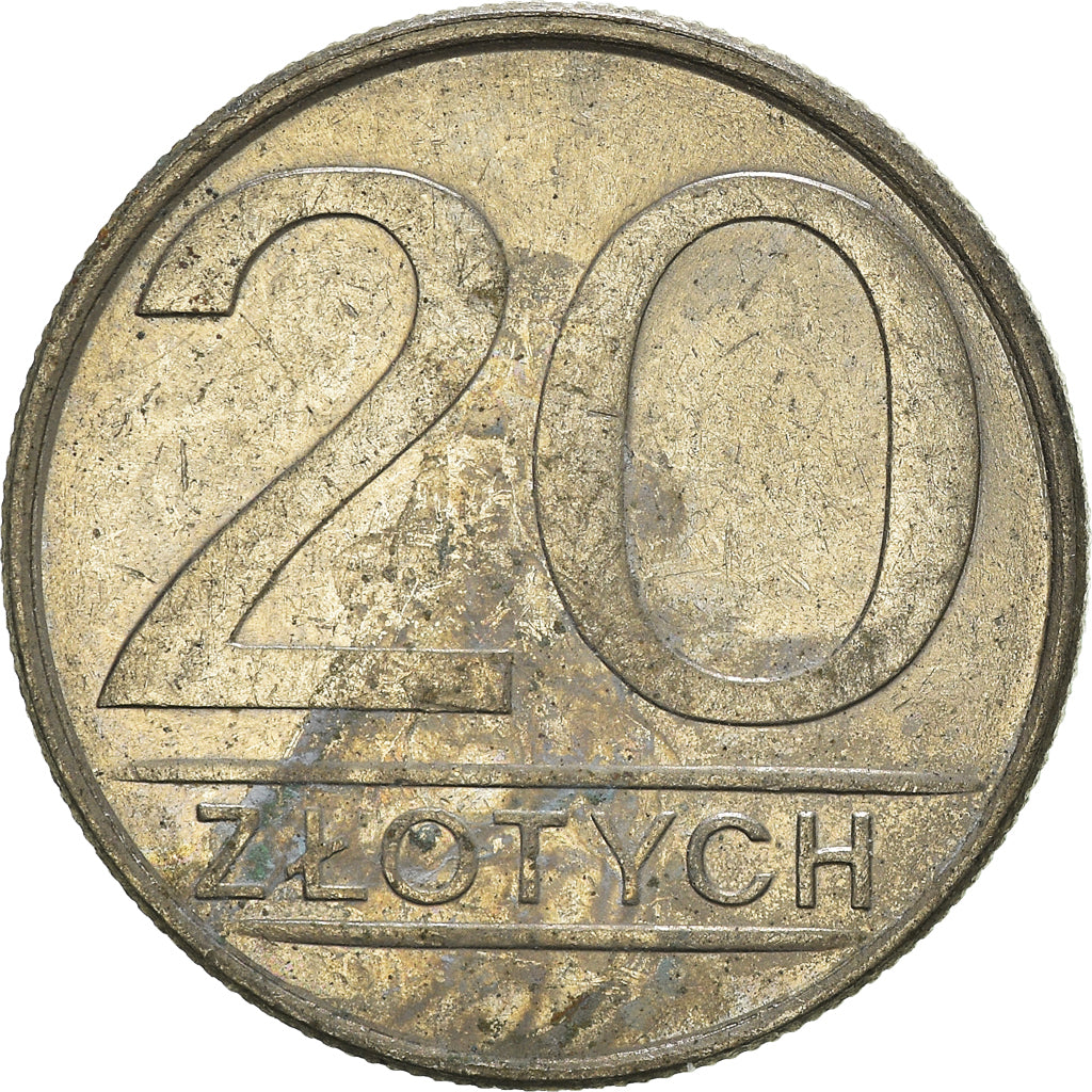 Moneta, Polonia, 20 Zlotych, 1986