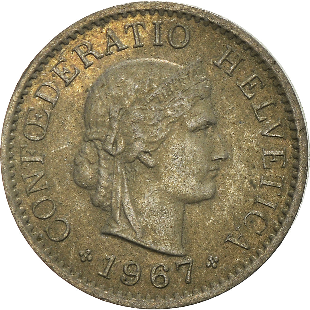 Münze, Schweiz, 5 Rappen, 1967