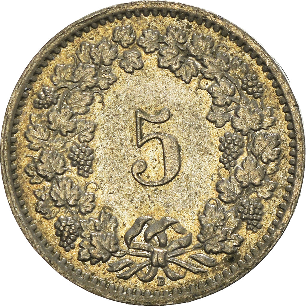 Münze, Schweiz, 5 Rappen, 1967
