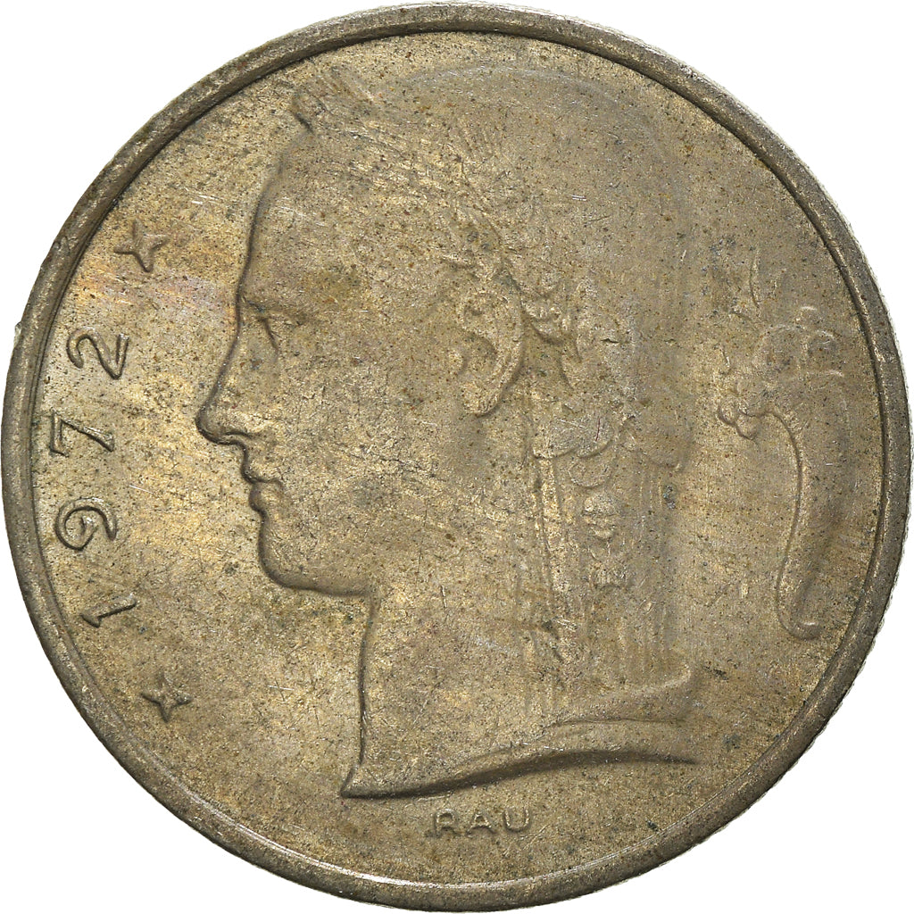 Münze, Belgien, 5 Francs, 5 Frank, 1972