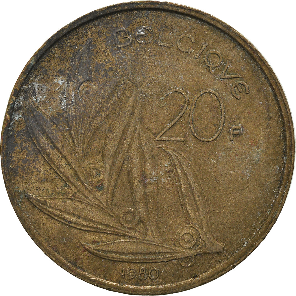 Monnaie, Belgique, 20 Francs, 20 Frank, 1980