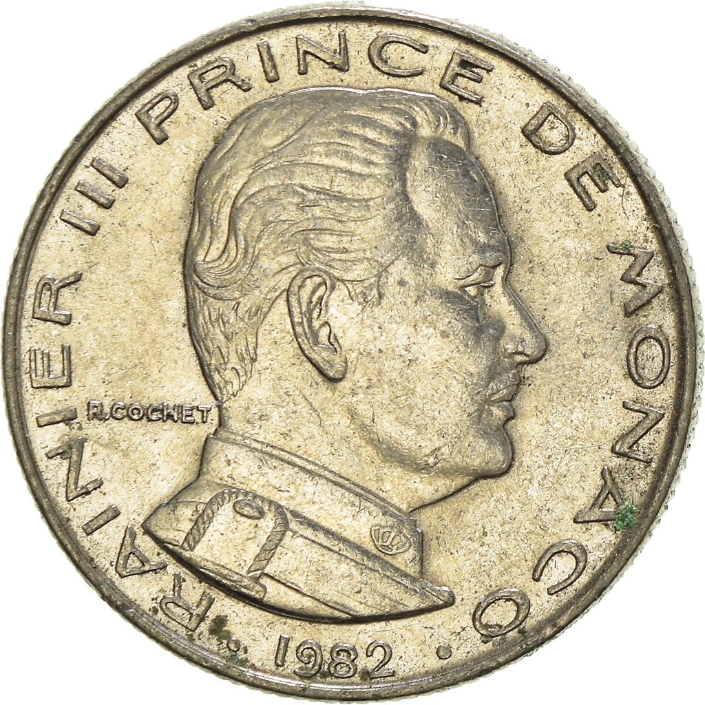 Moneta, Monaco, 1/2 Franc, 1982