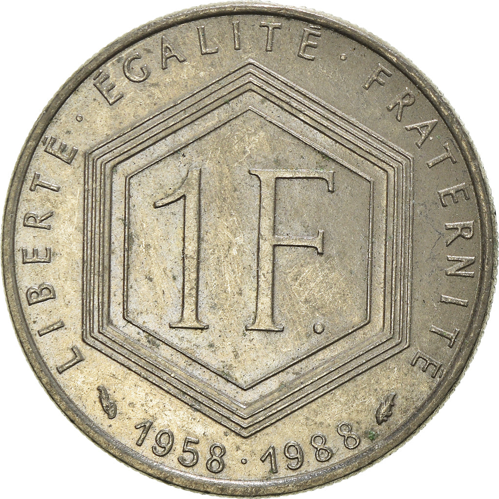 Monnaie, France, Franc, 1988