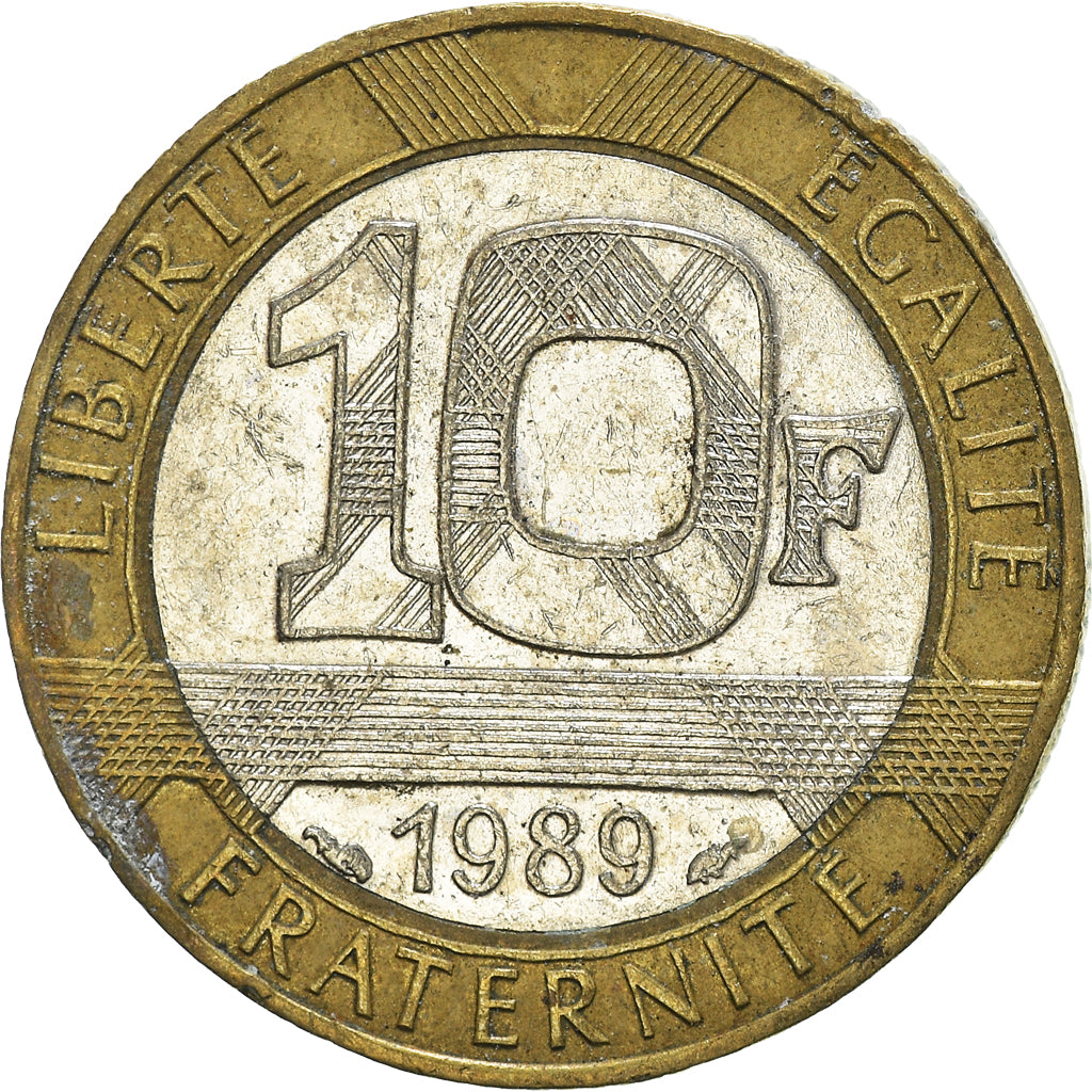 Munten, Frankrijk, 10 Francs, 1989
