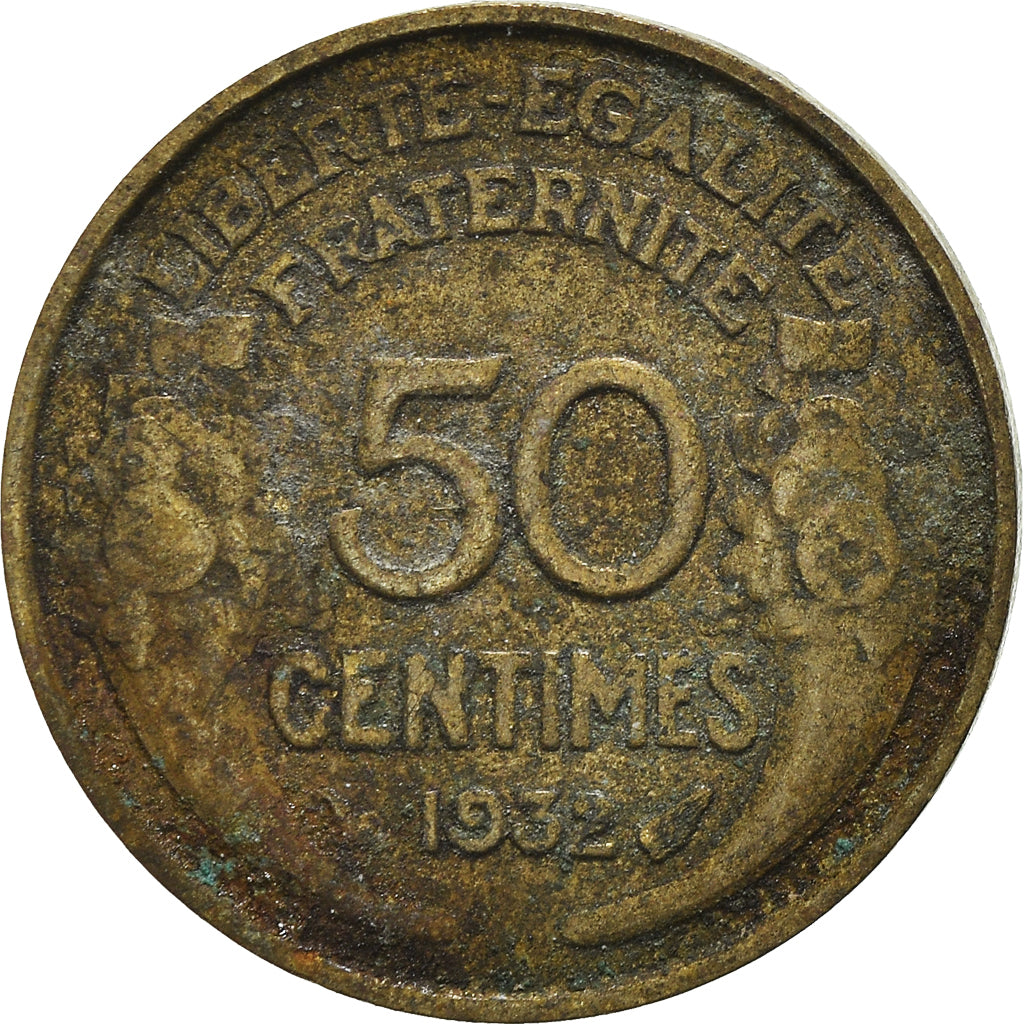 Munten, Frankrijk, 50 Centimes, 1932