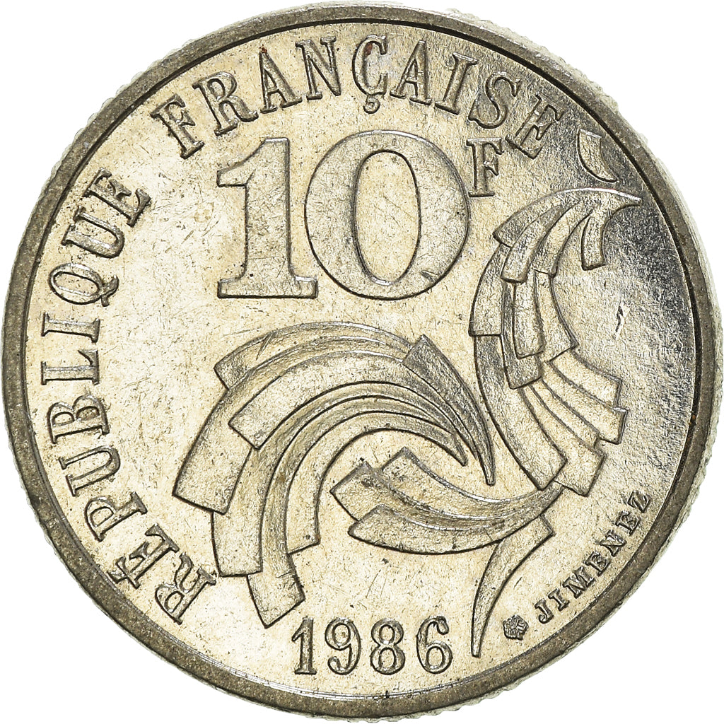 Münze, Frankreich, 10 Francs, 1986