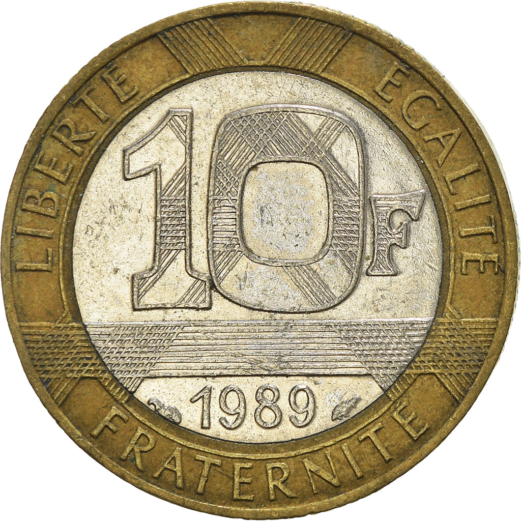 Munten, Frankrijk, 10 Francs, 1989