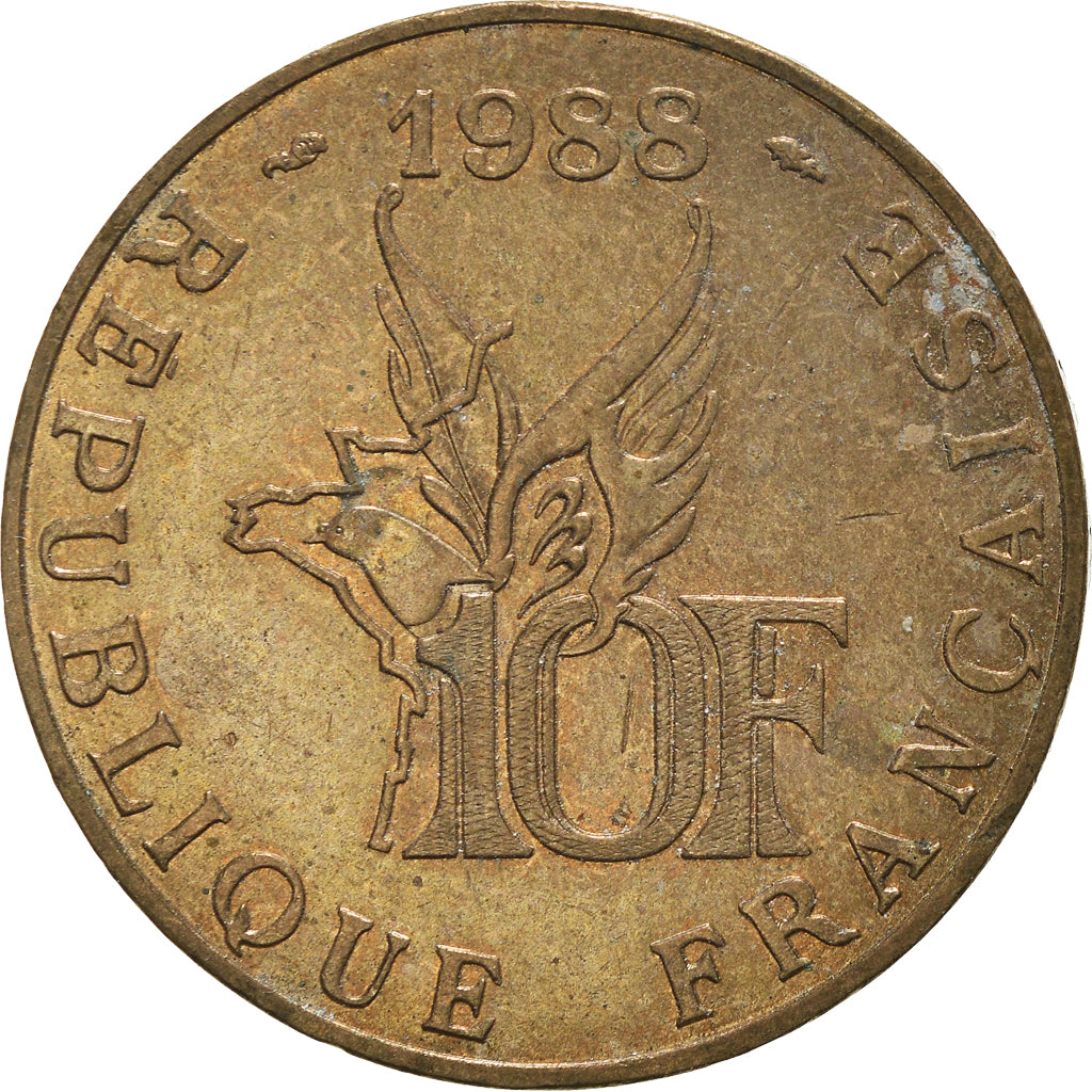 Moneda, Francia, 10 Francs, 1988