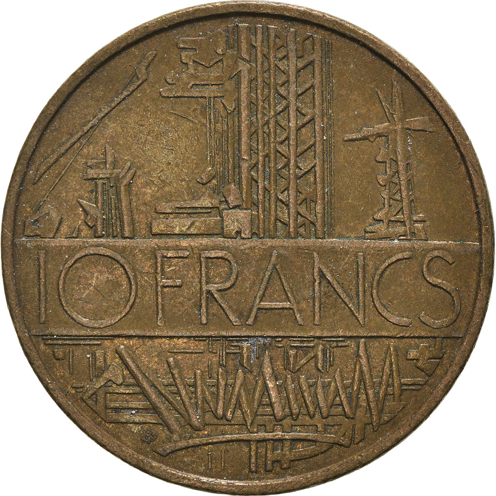 Coin, France, 10 Francs, 1975