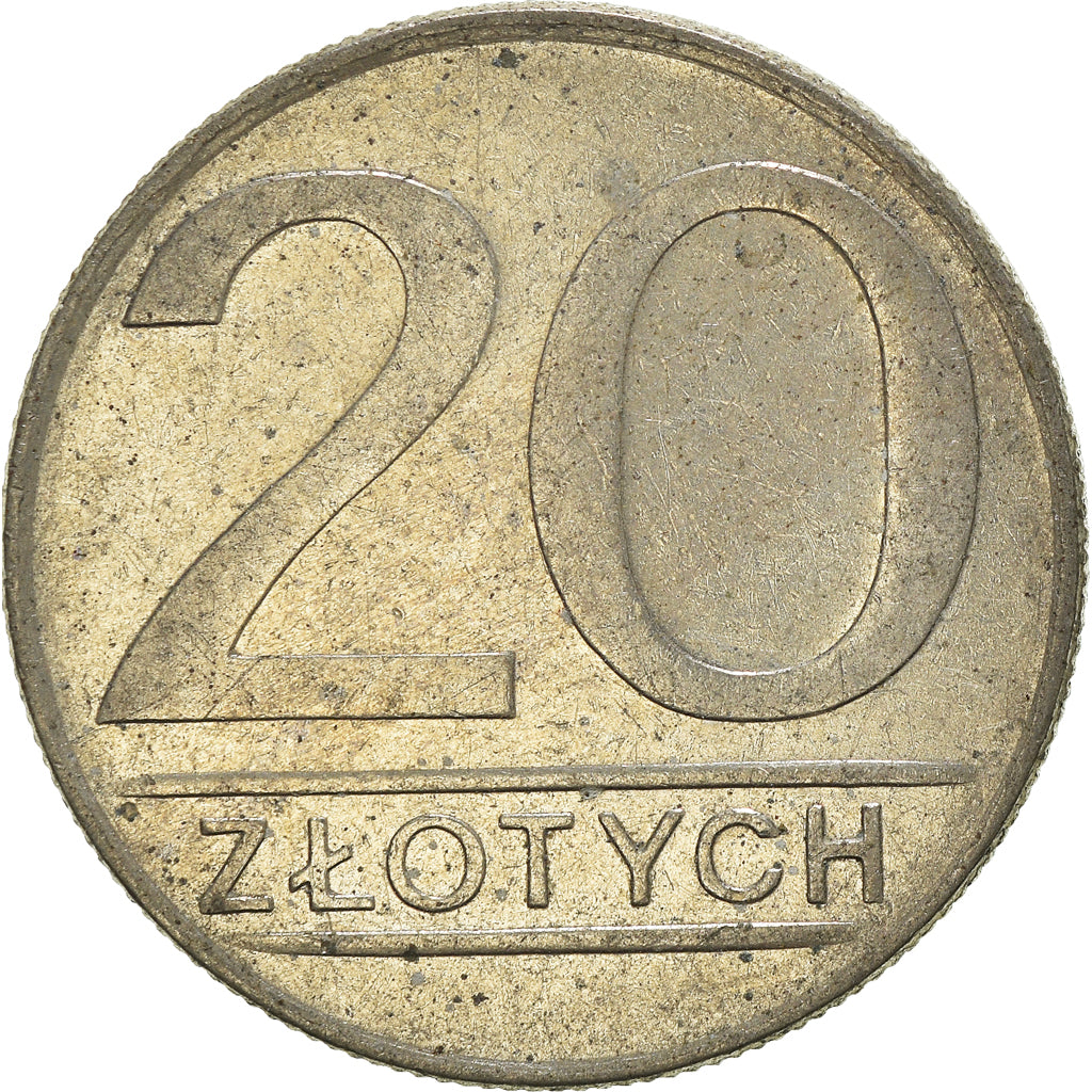 Moneta, Polonia, 20 Zlotych, 1987