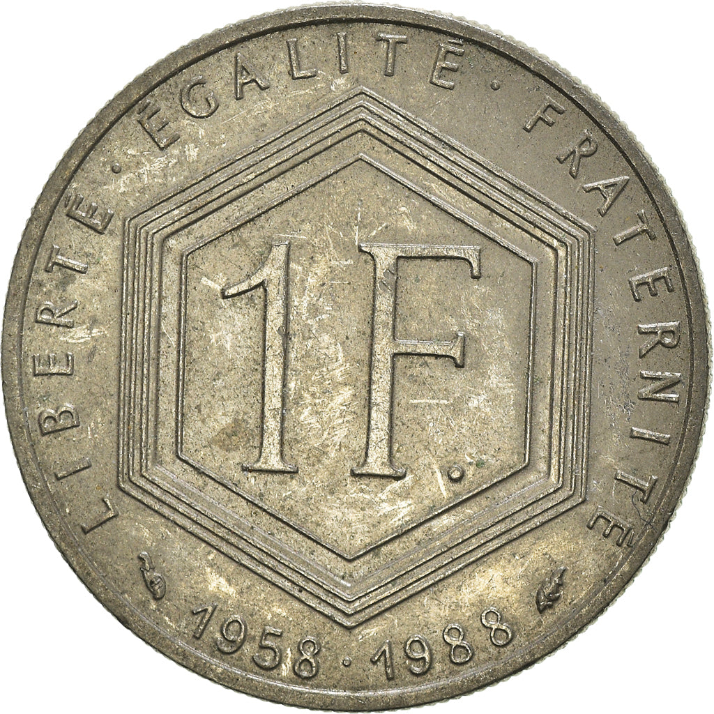 Moneta, Francia, Franc, 1988