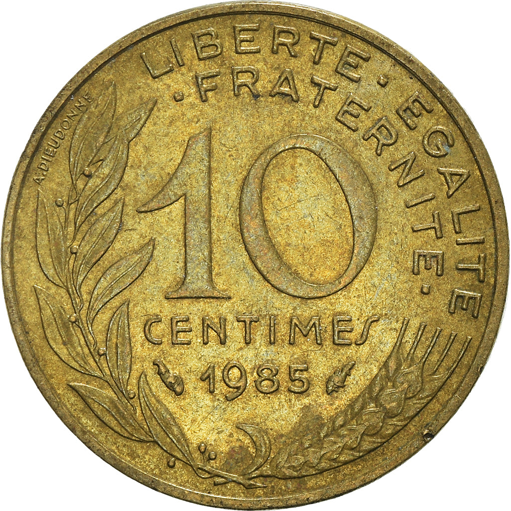 Münze, Frankreich, 10 Centimes, 1985