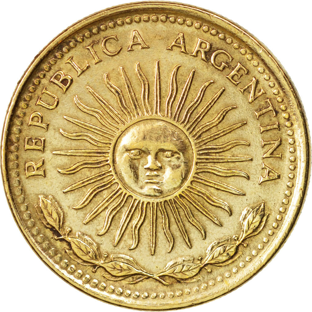 Argentina, 5 Pesos, 1977, EF(40-45), Aluminum-Bronze, KM:71