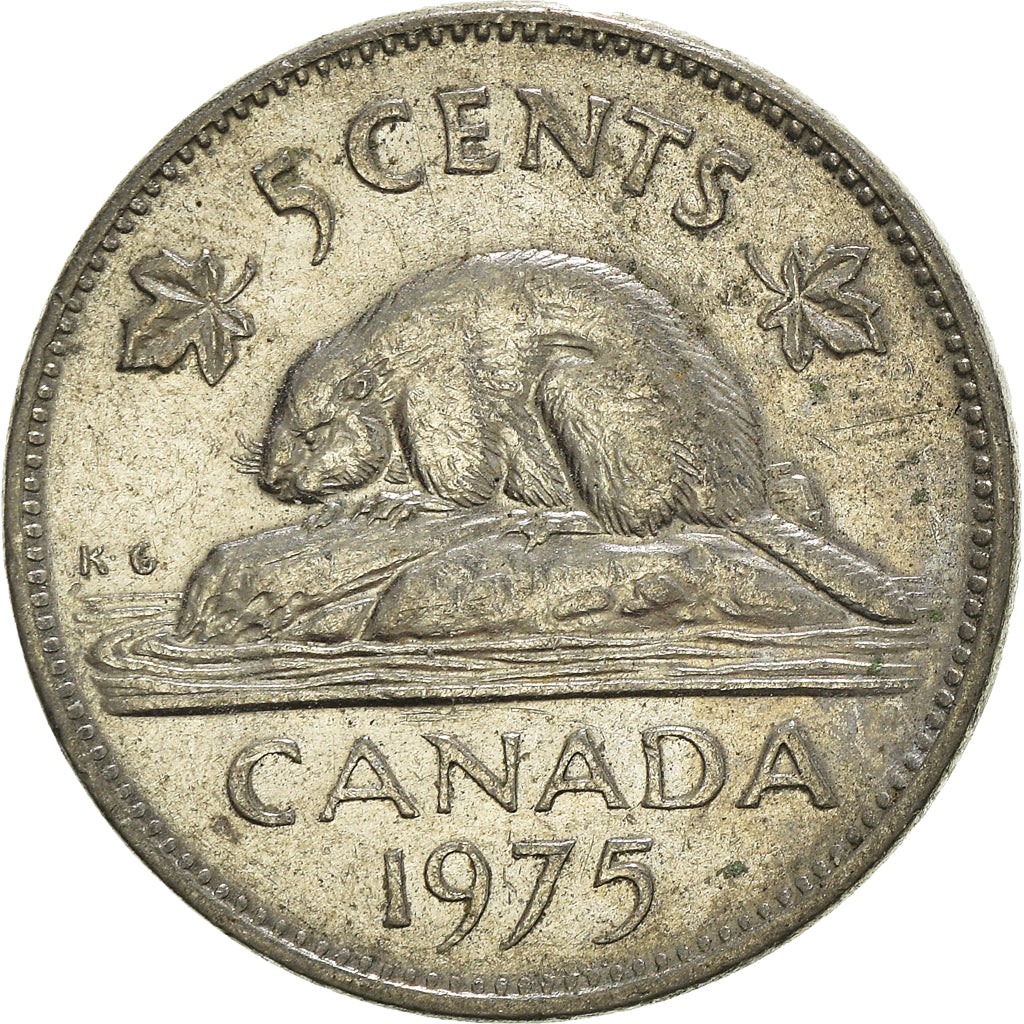 Moneta, Canada, 5 Cents, 1975