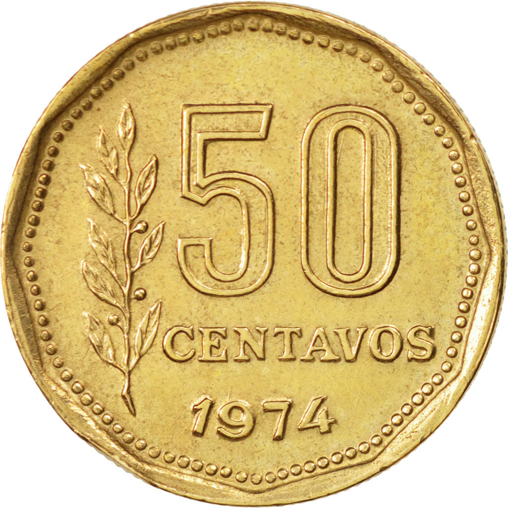 Monnaie, Argentine, 50 Centavos, 1974, SUP, Aluminum-Bronze, KM:68