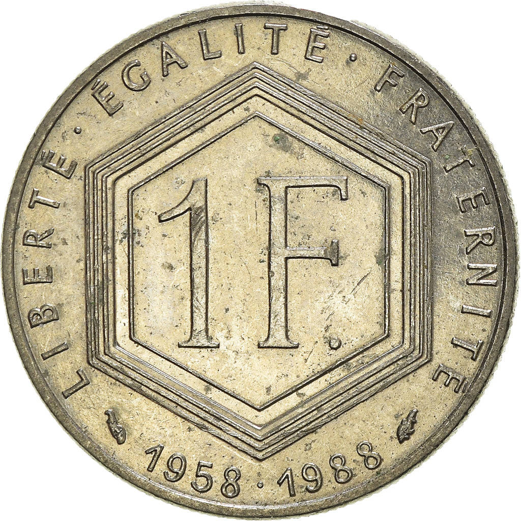 Moneta, Francia, Franc, 1988