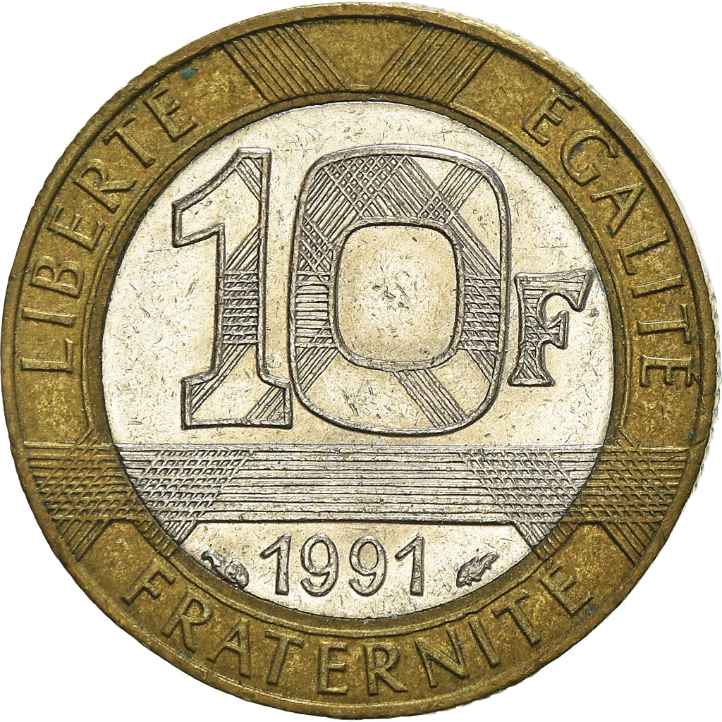Munten, Frankrijk, 10 Francs, 1991