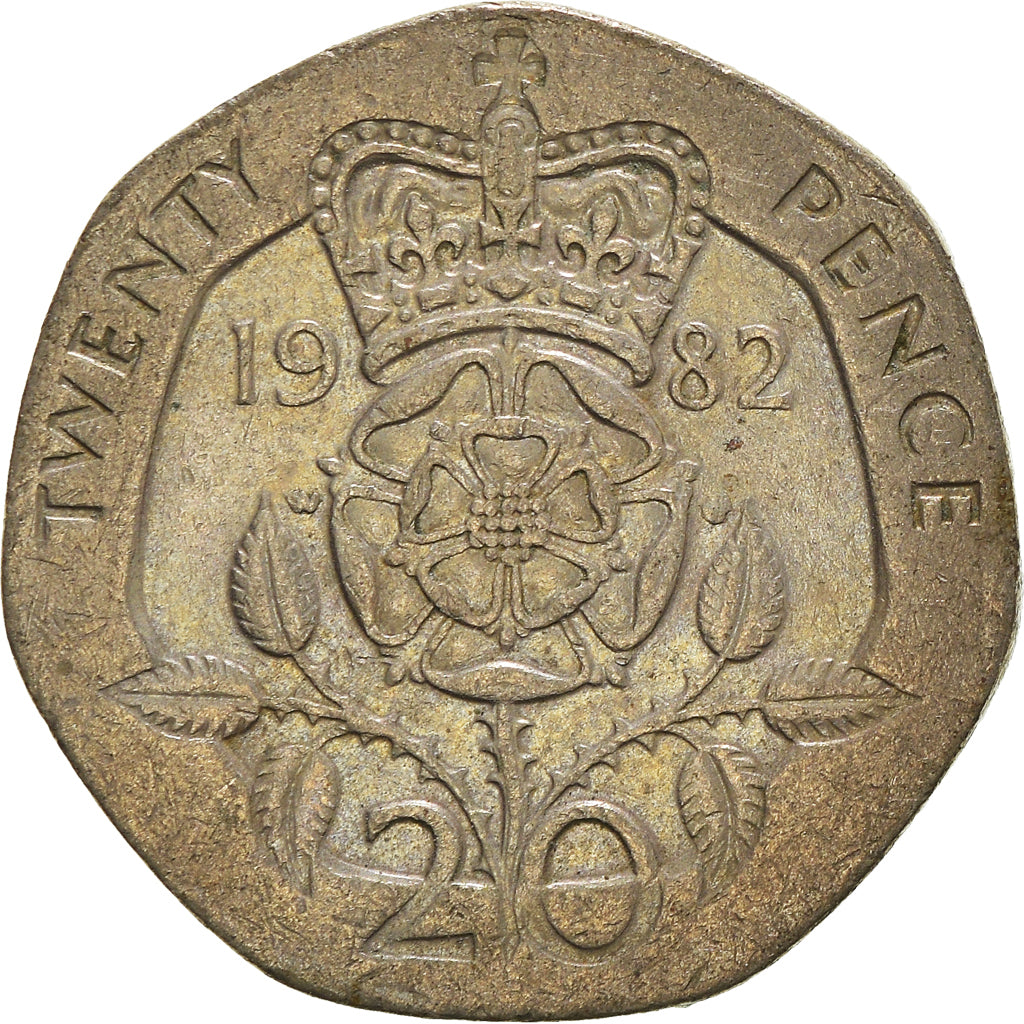 Coin, Great Britain, 20 Pence, 1982