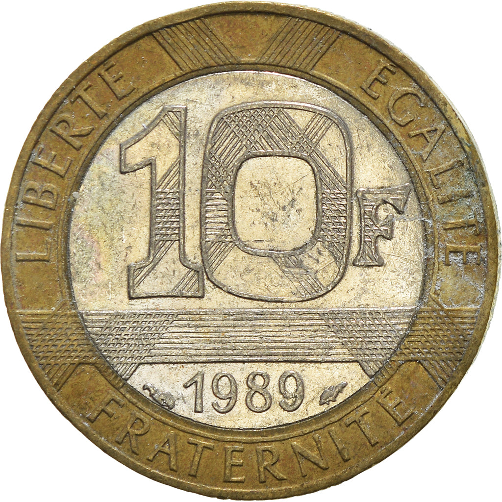 Munten, Frankrijk, 10 Francs, 1989