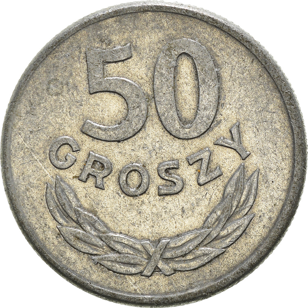 Moneta, Polonia, 50 Groszy, 1965