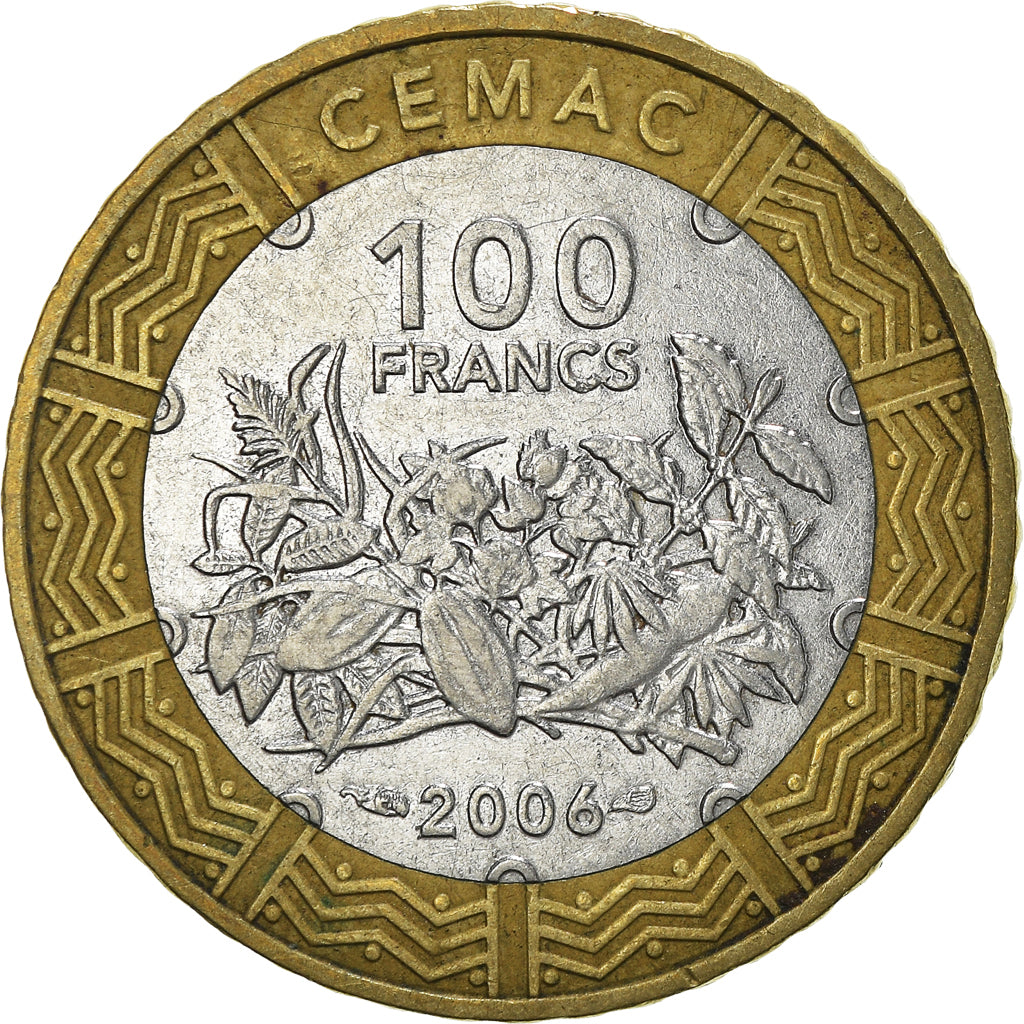 Moneta, Stati dell’Africa centrale, 100 Francs, 2006