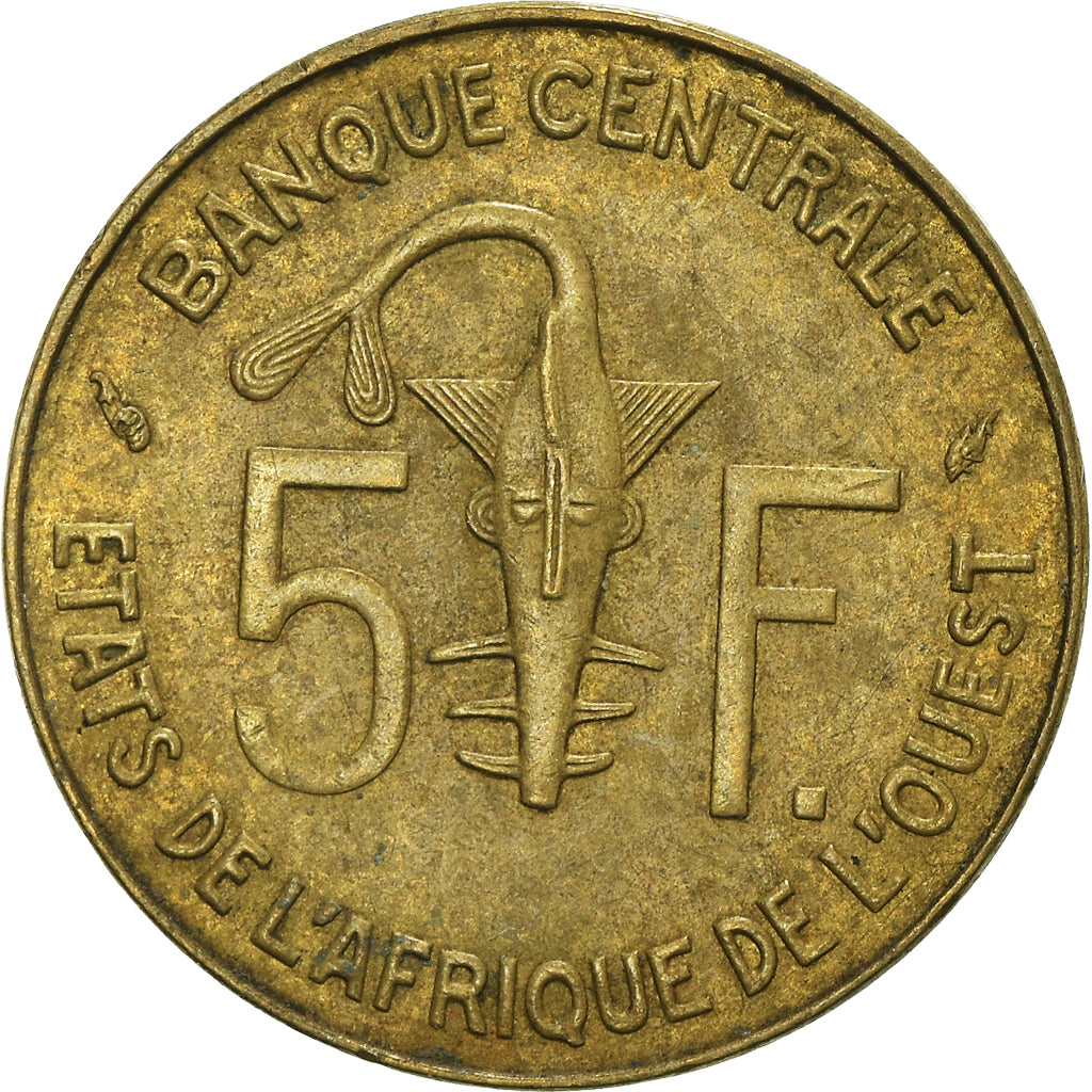 Münze, West African States, 5 Francs