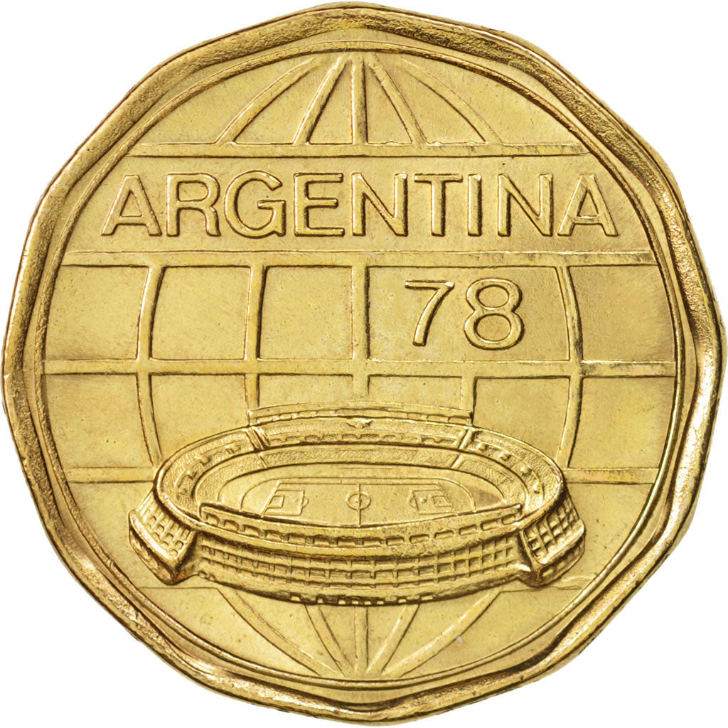 Argentina, 100 Pesos, 1977, AU(55-58), Aluminum-Bronze, KM:77