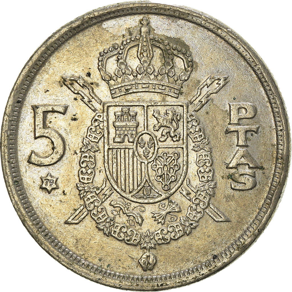 Moneda, España, 5 Pesetas, 1975 (79)