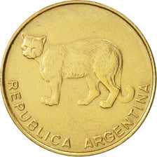 Argentina, 5 Centavos, 1986, AU(55-58), Brass, KM:97.2