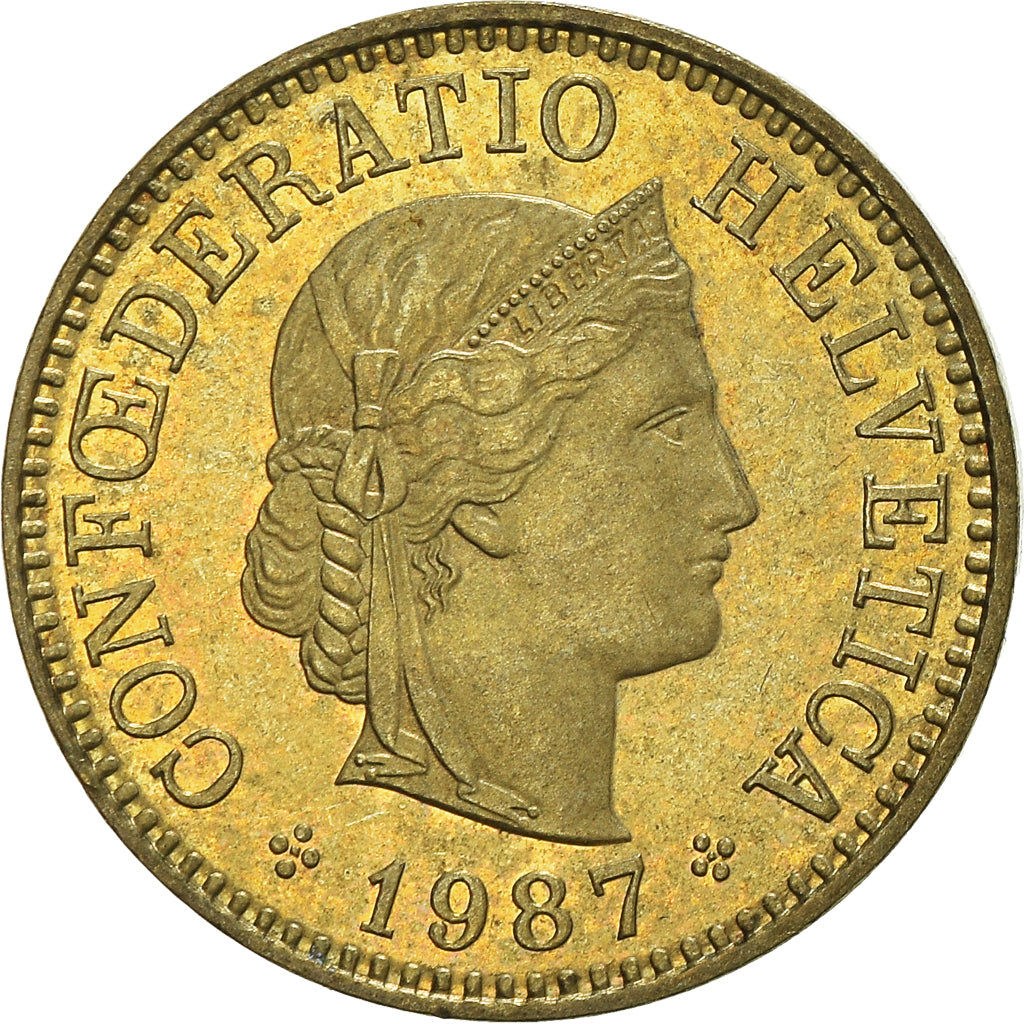 Moneta, Svizzera, 5 Rappen, 1987
