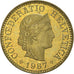 Moneta, Svizzera, 5 Rappen, 1987