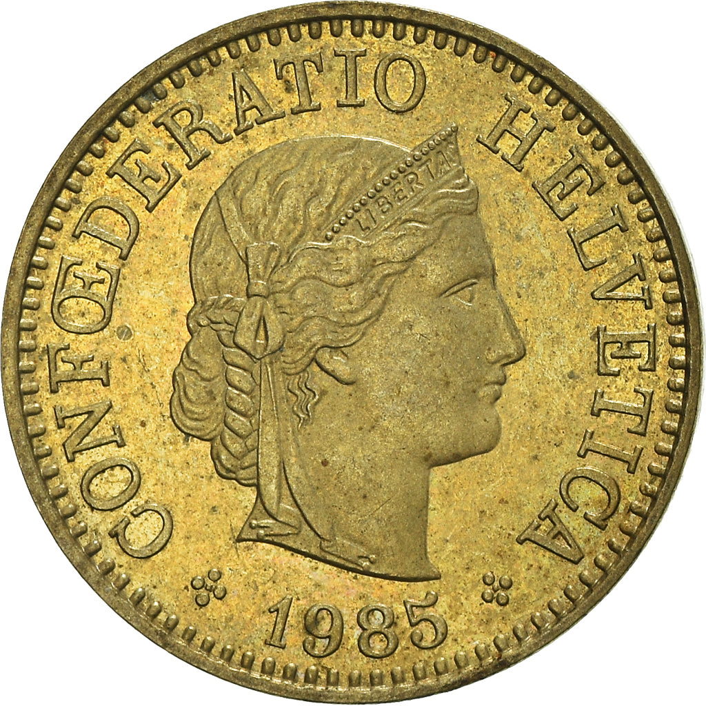Moneta, Svizzera, 5 Rappen, 1985