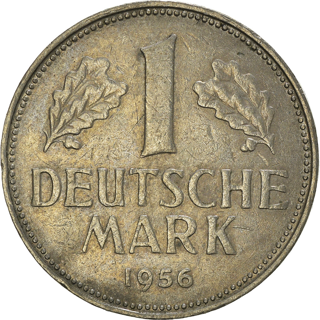 Moeda, ALEMANHA - REPÚBLICA FEDERAL, Mark, 1956