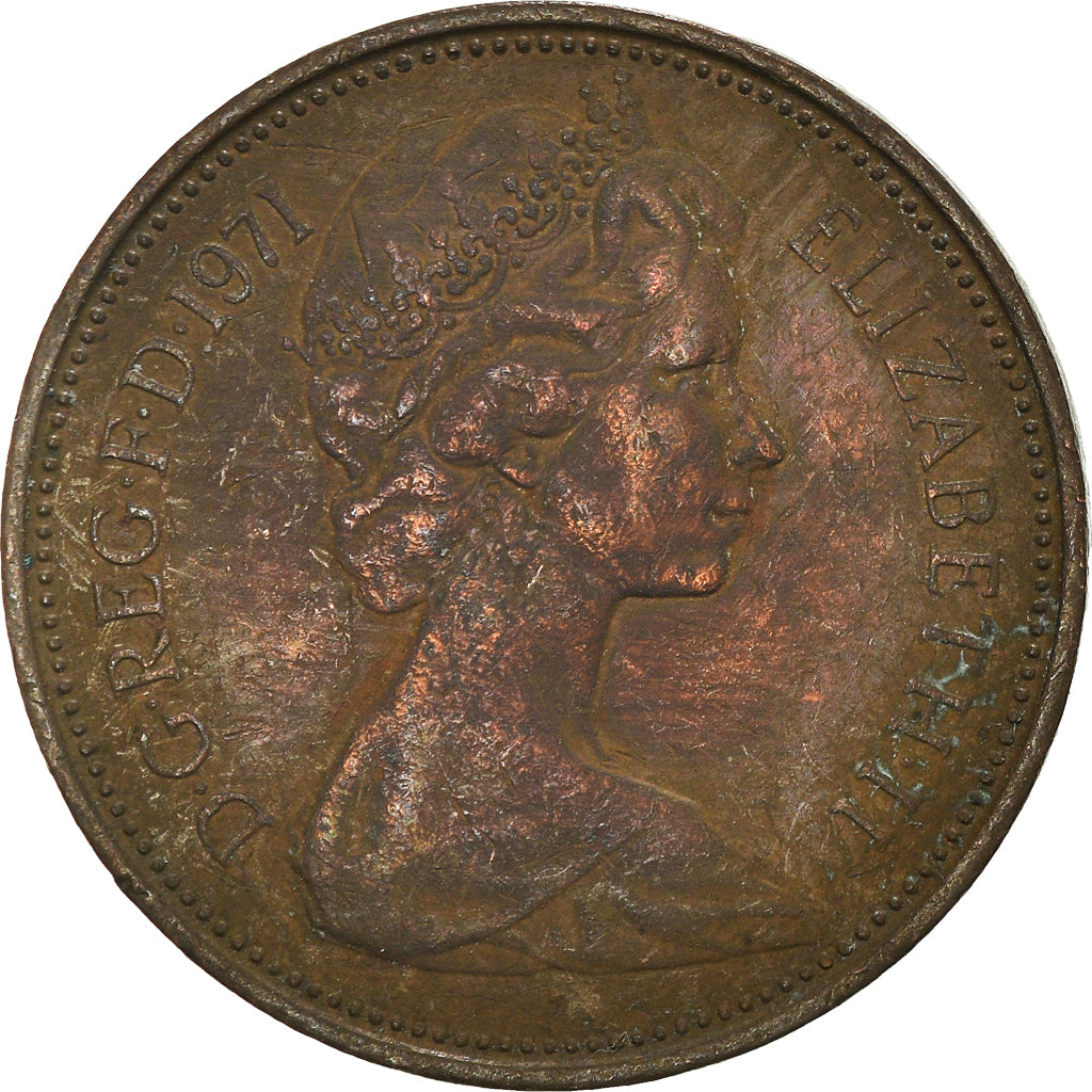 Moneta, Wielka Brytania, 2 New Pence, 1971
