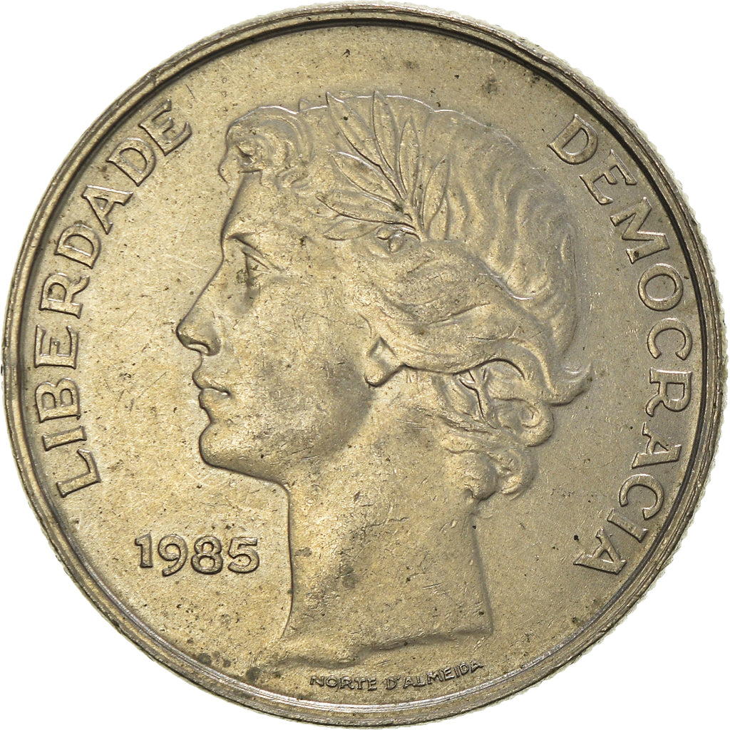 Münze, Portugal, 25 Escudos, 1985