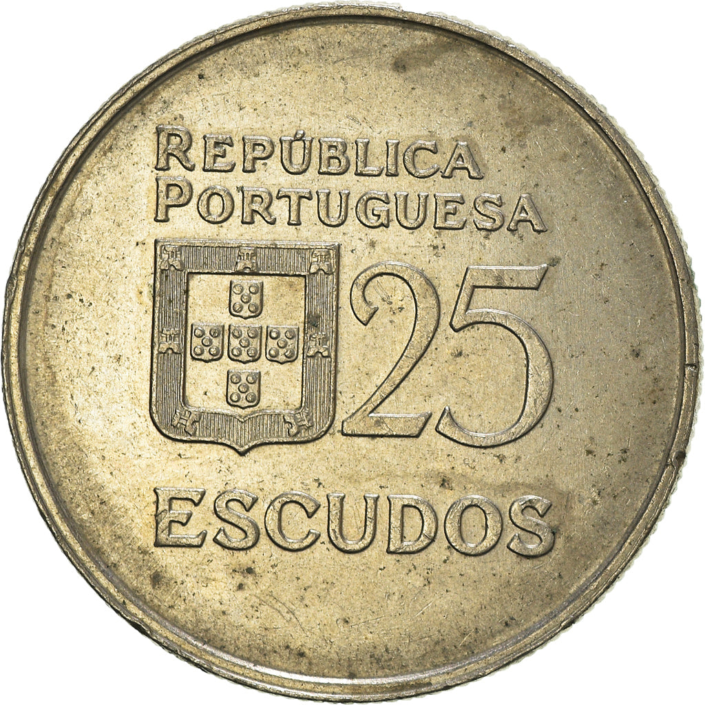 Münze, Portugal, 25 Escudos, 1985