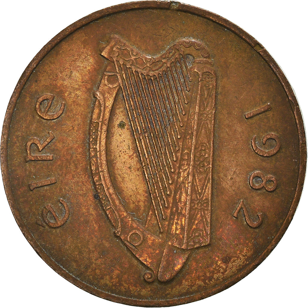 Coin, IRELAND REPUBLIC, 2 Pence, 1982