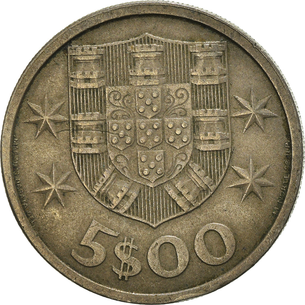 Moeda, Portugal, 5 Escudos, 1971