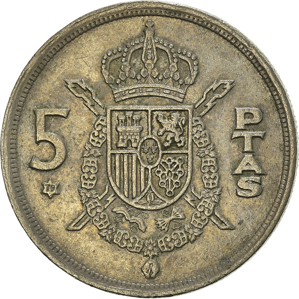 Moneda, España, 5 Pesetas, 1975 (79)