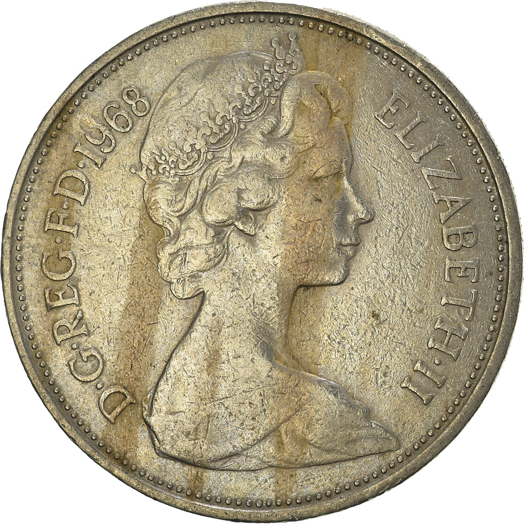 Munten, Groot Bretagne, 10 New Pence, 1968