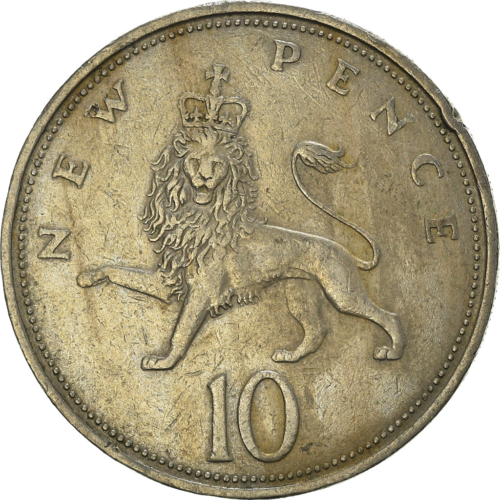 Munten, Groot Bretagne, 10 New Pence, 1968