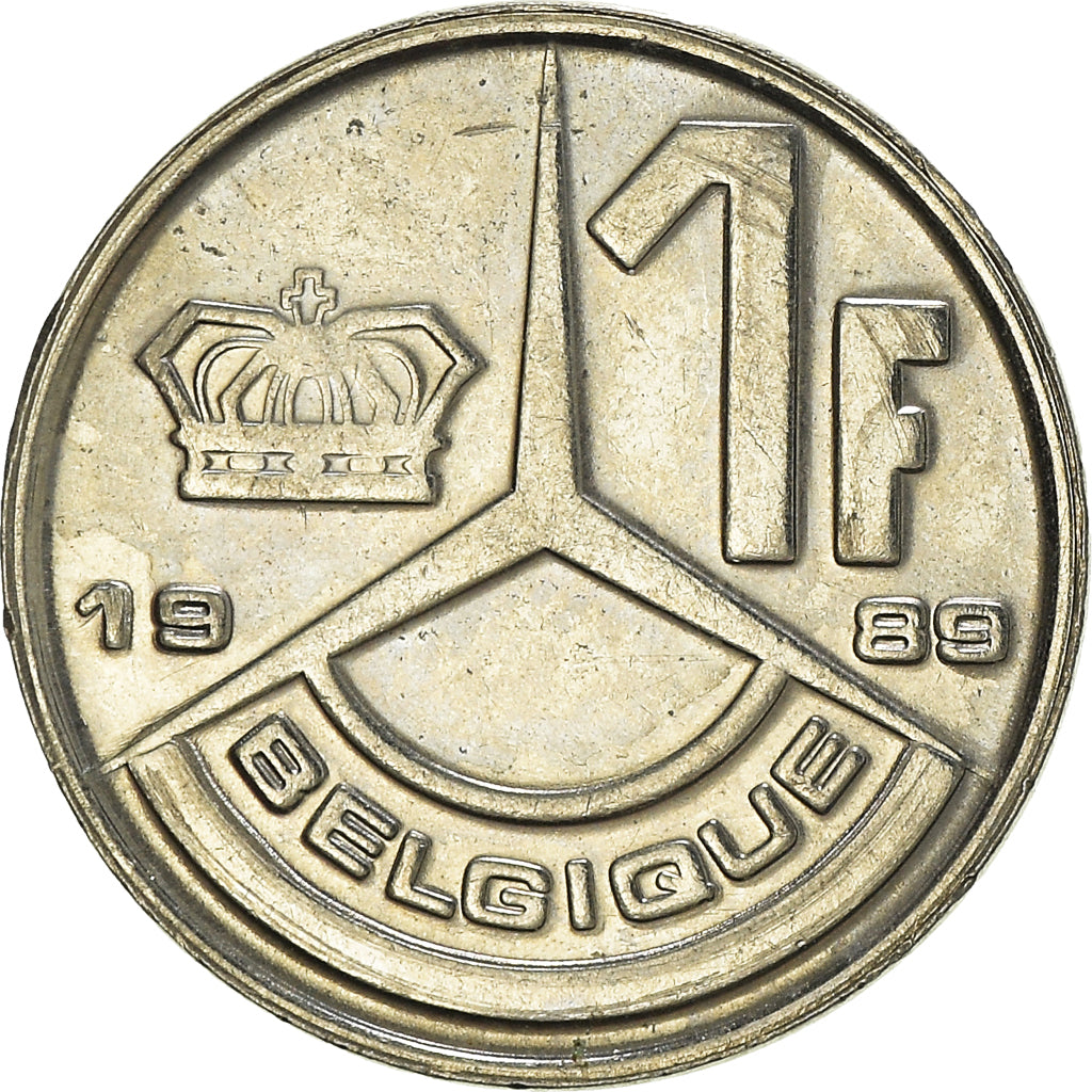 Münze, Belgien, Franc, 1989