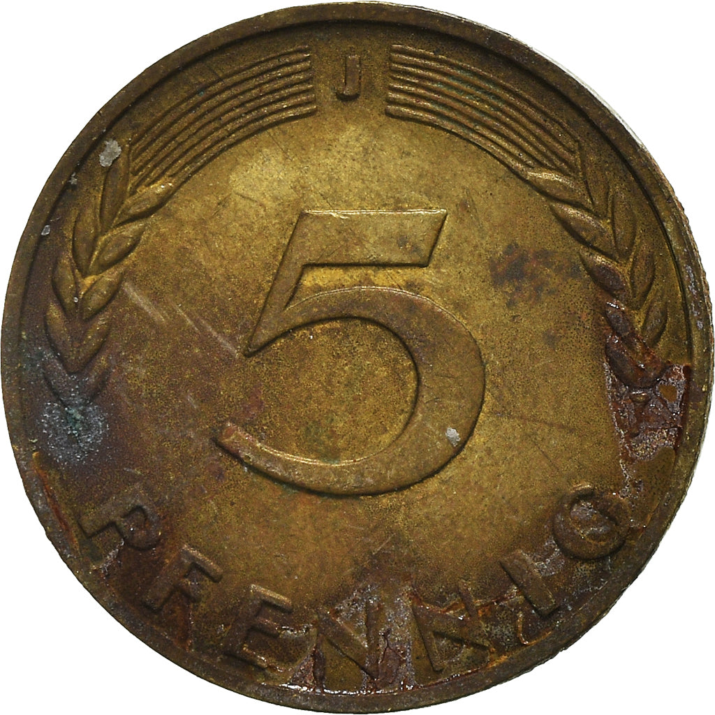 Münze, Bundesrepublik Deutschland, 5 Pfennig, 1972