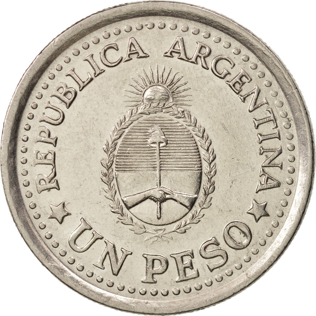 Argentina, Peso, 1960, AU(50-53), Nickel Clad Steel, KM:58