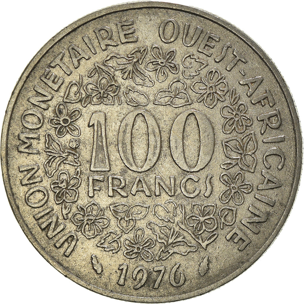 Moneta, Kraje Afryki Zachodniej, 100 Francs, 1976