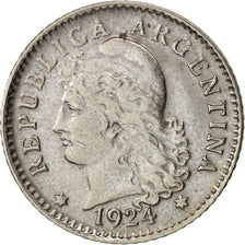 Coin, Argentina, 5 Centavos, 1924, AU(55-58), Copper-nickel, KM:34