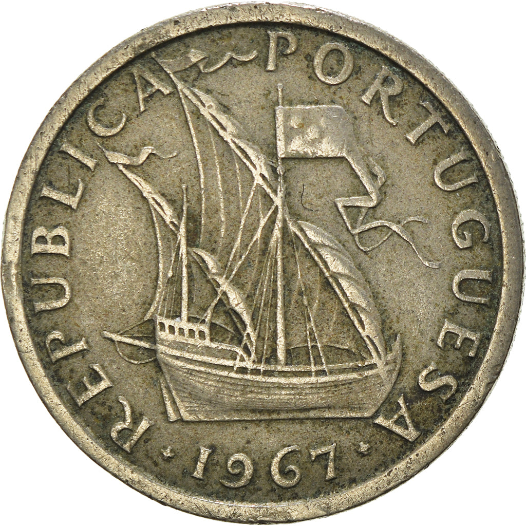 Münze, Portugal, 5 Escudos, 1967