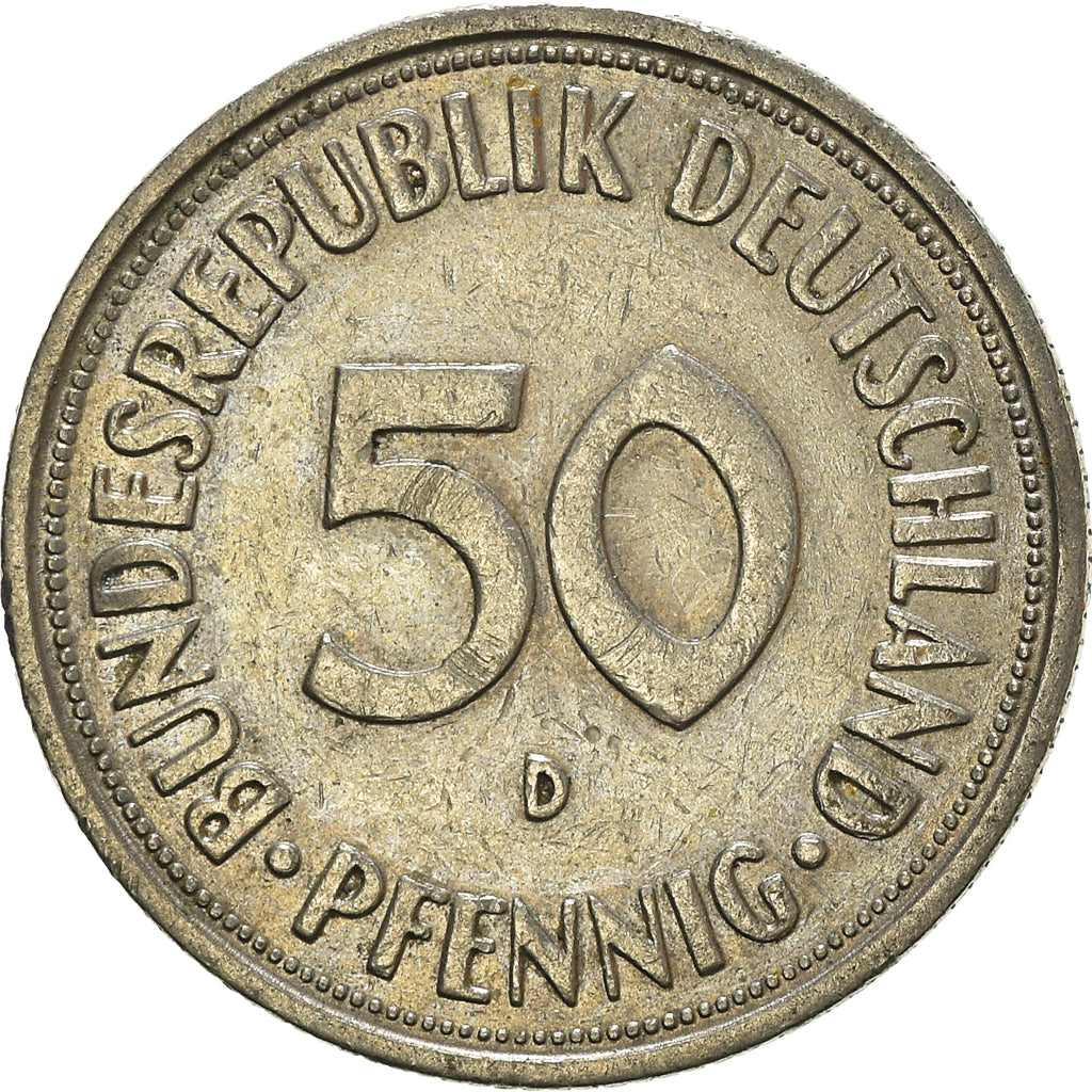 Coin, GERMANY - FEDERAL REPUBLIC, 50 Pfennig, 1950