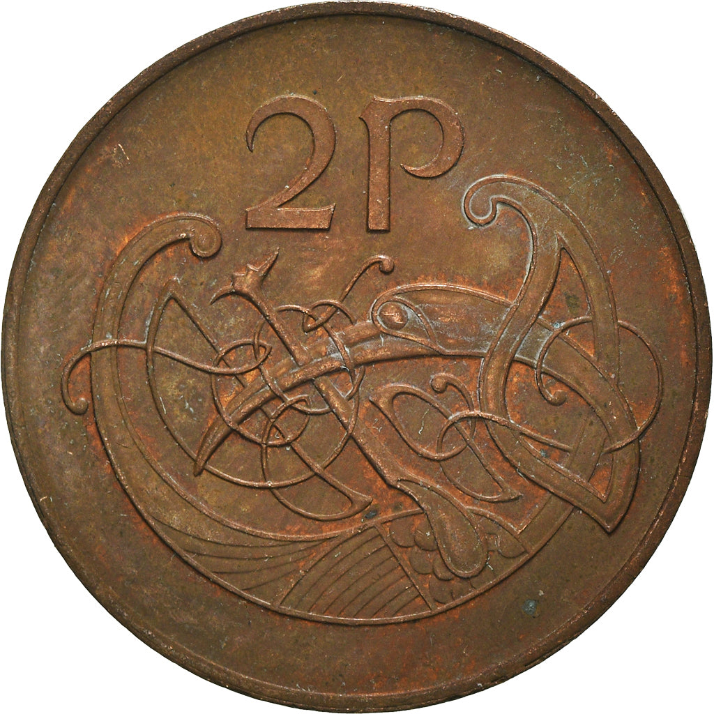 Coin, IRELAND REPUBLIC, 2 Pence, 1986