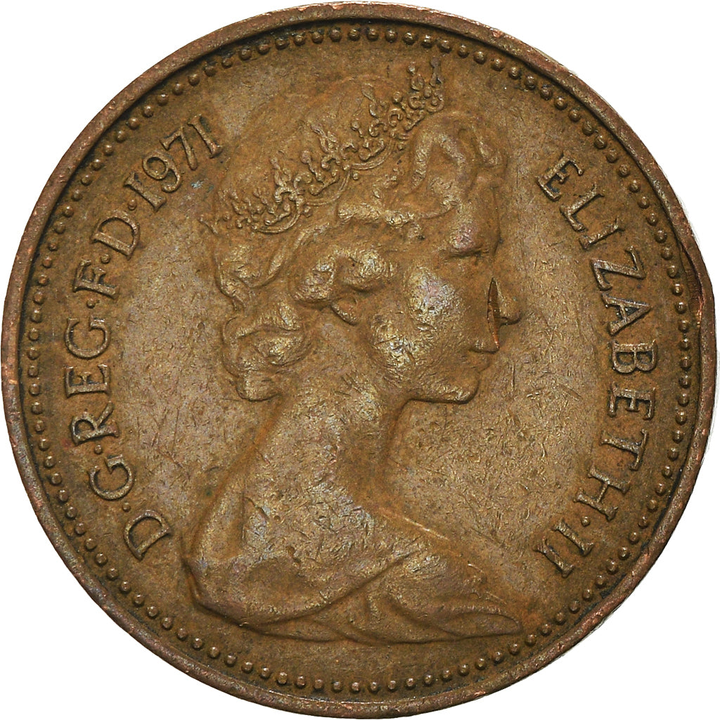 Moneta, Gran Bretagna, New Penny, 1971